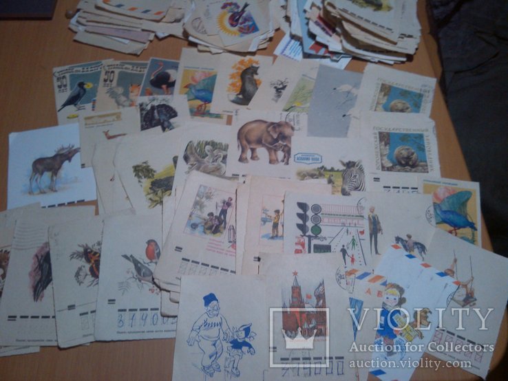 1000 шт вырезок с конвертов СССР разных годов, фото №6