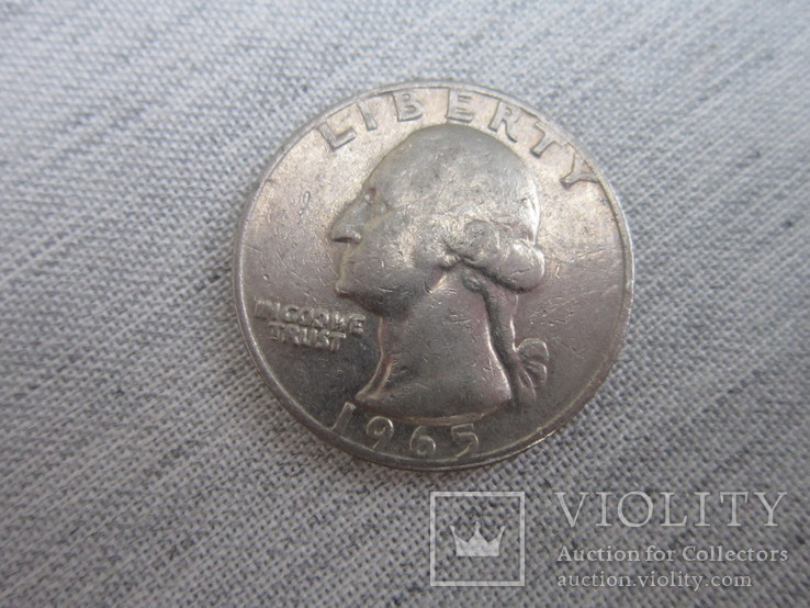 Quarter dollar 1965, фото №2