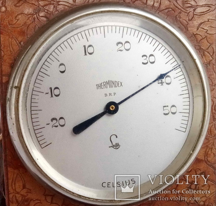 Старинный карманный термометр THERMINDEX Lufft Celsius D.R.P. Deutsches Reich Patent, фото №3