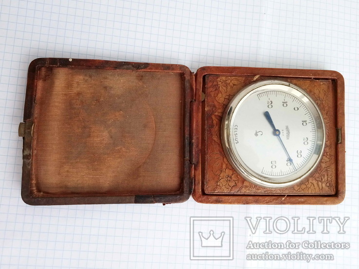 Старинный карманный термометр THERMINDEX Lufft Celsius D.R.P. Deutsches Reich Patent, фото №7
