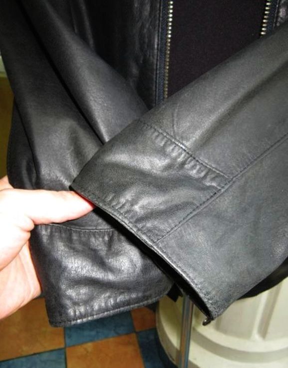 Оригинальная мужская куртка CHEVRO. 100% кожа. Лот 222, numer zdjęcia 5