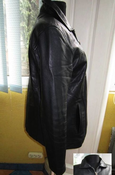 Стильная женская кожаная куртка. Лот 227, фото №7