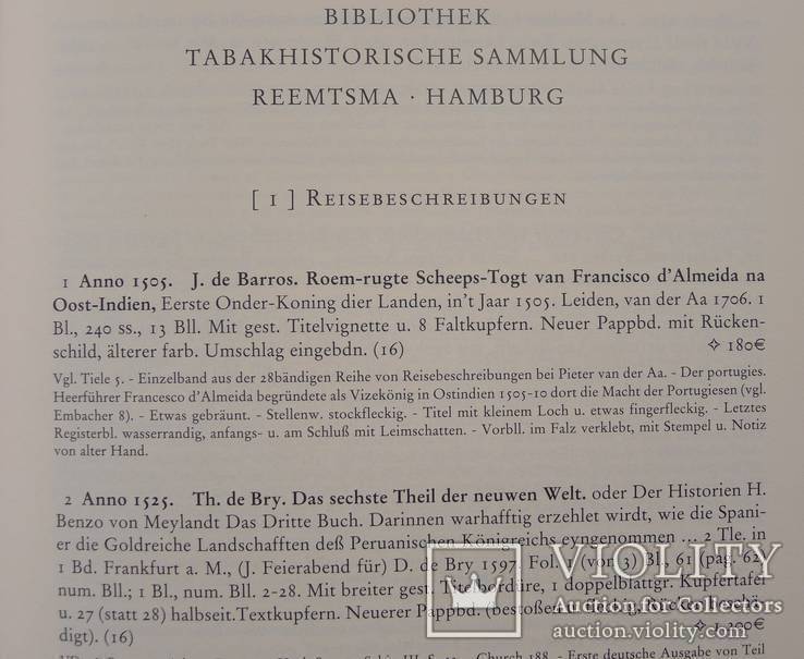 Коллекция книг История Табака. Коллекция книг Реемтсма. Аукционник., фото №8