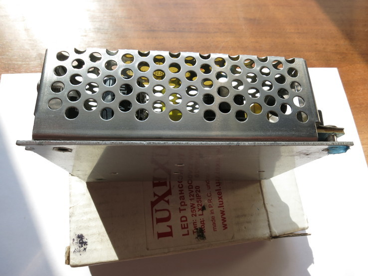 Блок питания (Трансформатор) для светодиодных лент 12V 25W, фото №5