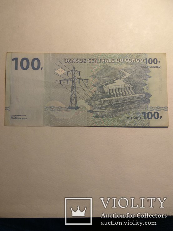 100 франків, Конго, 2000 рік, фото №3