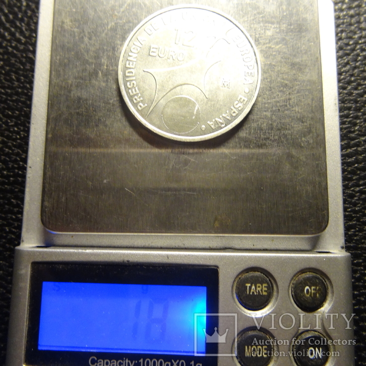 12 євро Іспанія 2002 Головування в ЄС срібло, фото №4