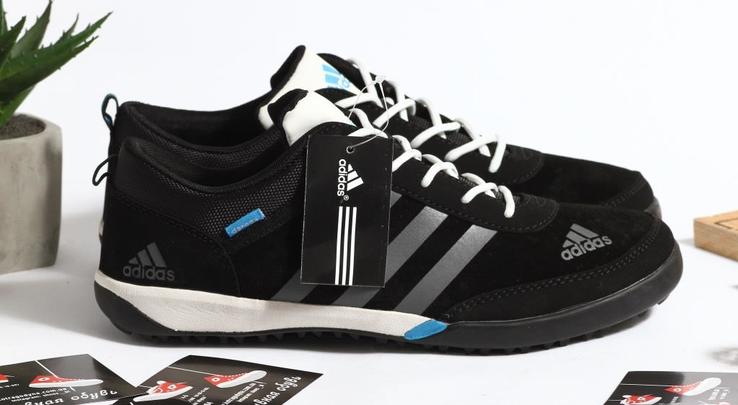 0086 Кроссовки ADIDAS Цвет черный 42 размер 26.5 см стелька, photo number 5