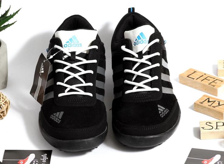 0086 Кроссовки ADIDAS Цвет черный 42 размер 26.5 см стелька, photo number 7