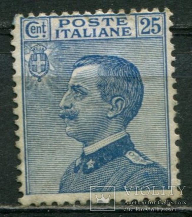 1908 Италия Король Виктор Эммануил III 25 С