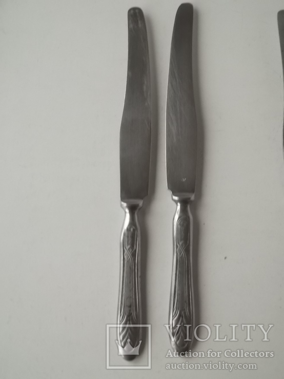 Ножи столовые 5 штук  1961  и 1962 гг, фото №6