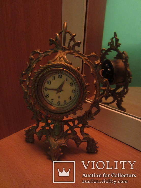  Каминные часы Виктория, ХIХ век. бронза, Франция, фото №2