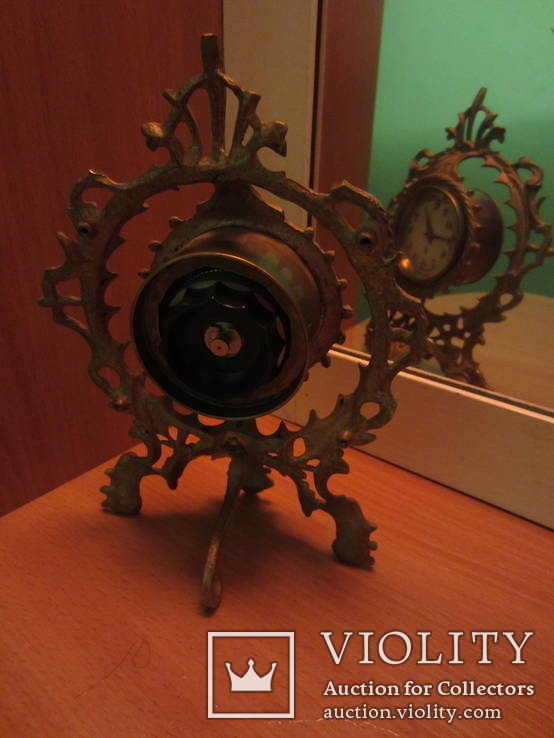  Каминные часы Виктория, ХIХ век. бронза, Франция, фото №4