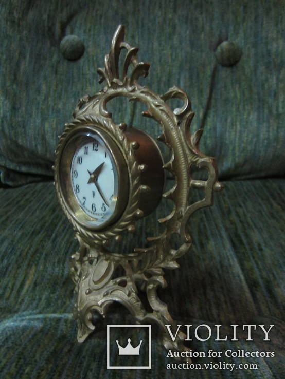 Каминные часы Виктория, ХIХ век. бронза, Франция, фото №5