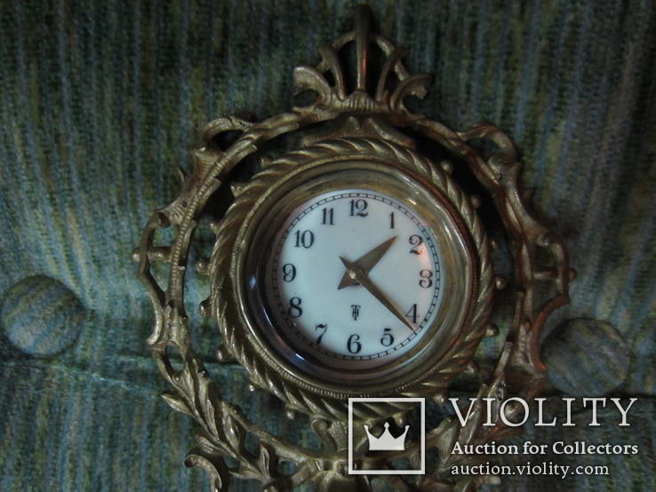  Каминные часы Виктория, ХIХ век. бронза, Франция, фото №7