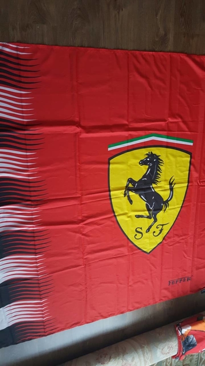 Oригинальный большой флаг Ferrari 195х145см., фото №3