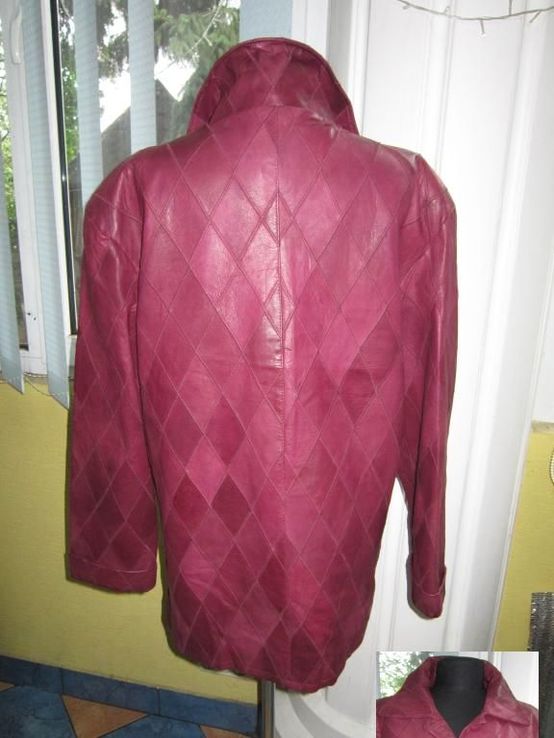 Большая стильная женская кожаная куртка ELEGANCE. Лот 239, фото №4