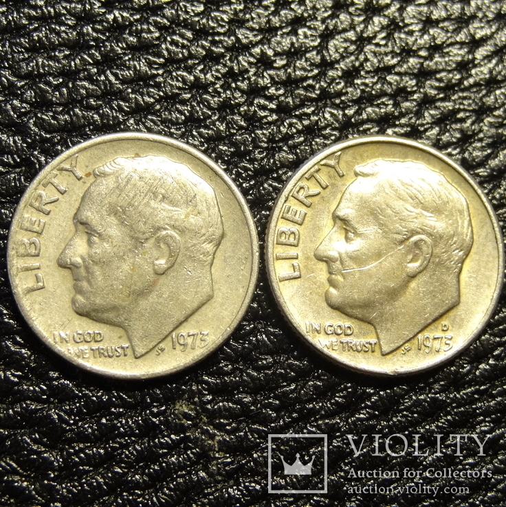 10 центів США 1973 (два різновиди)