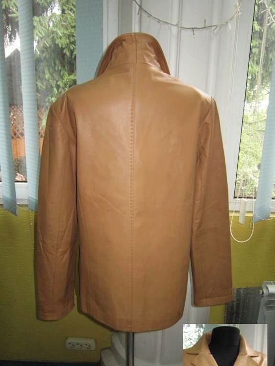 Оригинальная женская кожаная куртка-пиджак. Лот 245, фото №4