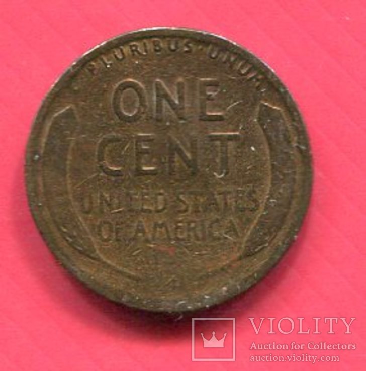 США 1 цент 1917 Пшеничный, фото №3