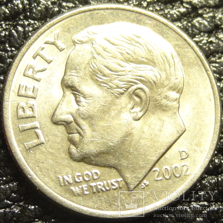 10 центів США 2002 D, фото №2