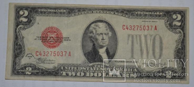 2 Доллара / 2 Dollars (США / USA) (1928), фото №2