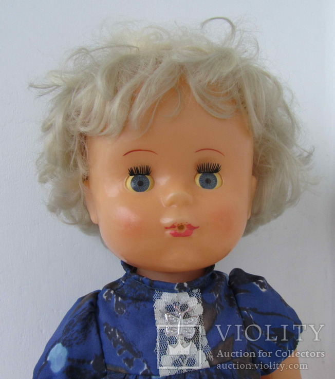 Кукла СССР руки и голова на резинках 55 см., фото №3