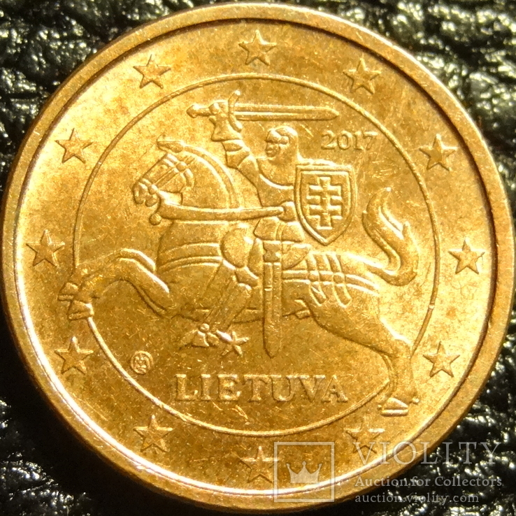 1 євроцент Литва 2017