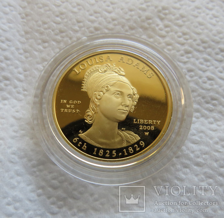 10 $ 2008 года США золото 15,55 грамм 999,9`, фото №2