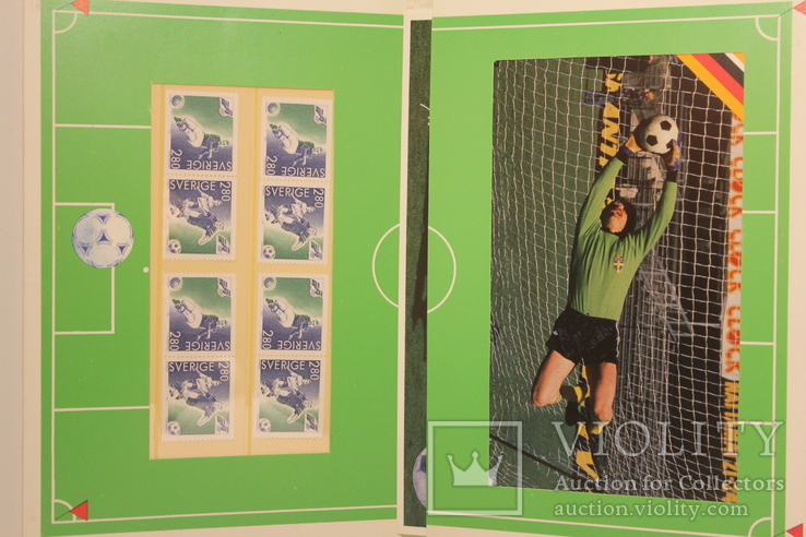 Блок марок футбол чемпіонат Європи  1992р, фото №2