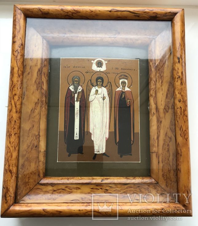 Икона "Священномученик Антипа,Ангел Хранитель,Священномученица Параскева", фото №2