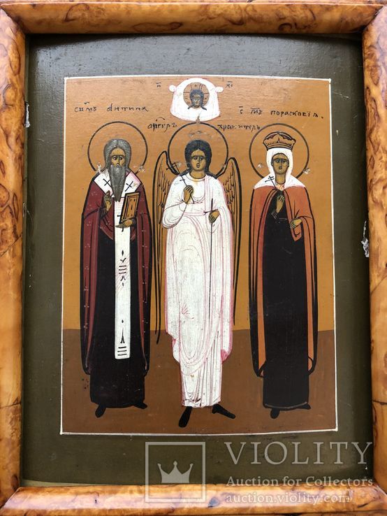 Икона "Священномученик Антипа,Ангел Хранитель,Священномученица Параскева", фото №5