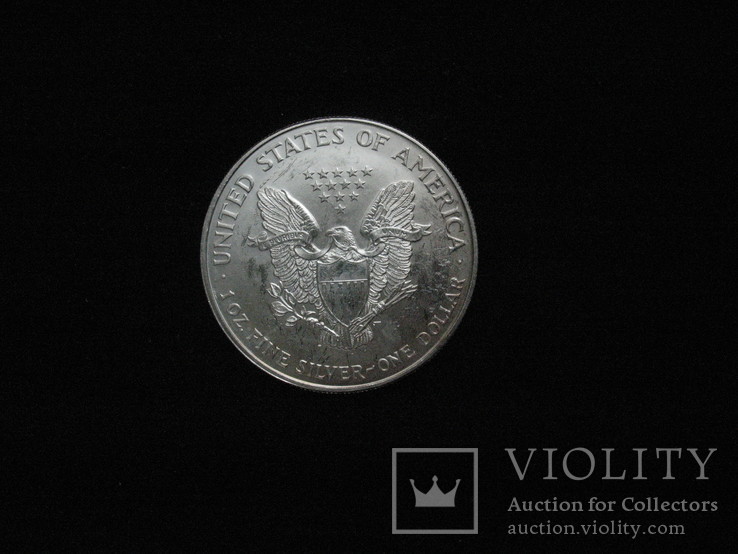 1 долар 1992р. ,,Шагающая свобода,, 31грам серебра, фото №3