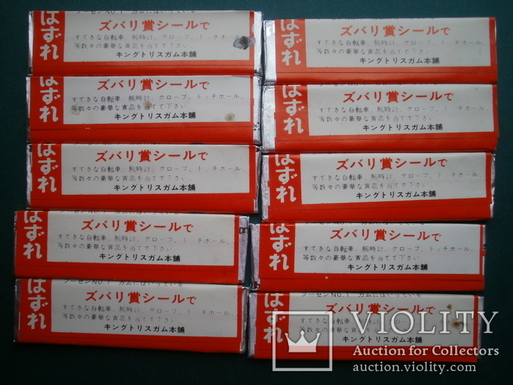 Японская жевательная резинка King Tris 10 пластинок 1966 год, фото №3
