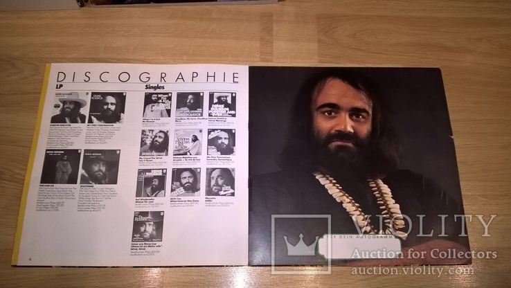 Demis Roussos (Star Fur Millionen) 1973-75. (LP). 12. Vinyl. Пластинка. Germany. + Буклет., фото №6