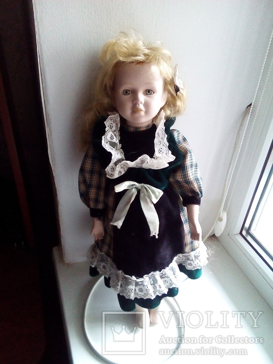 Форфоровая кукла 45см, фото №2