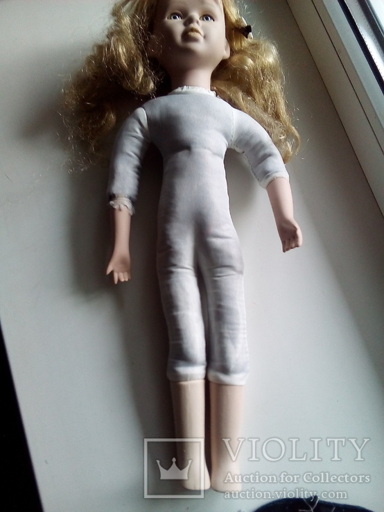 Форфоровая кукла 45см, фото №6