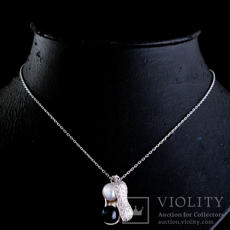 Ожерелье с натуральными жемчужинами, фото №2