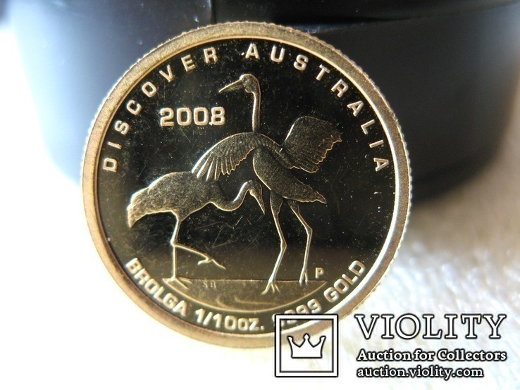 Австралия 15 долларов 2008г. 1/10 Oz. 9999 GOLD, фото №2