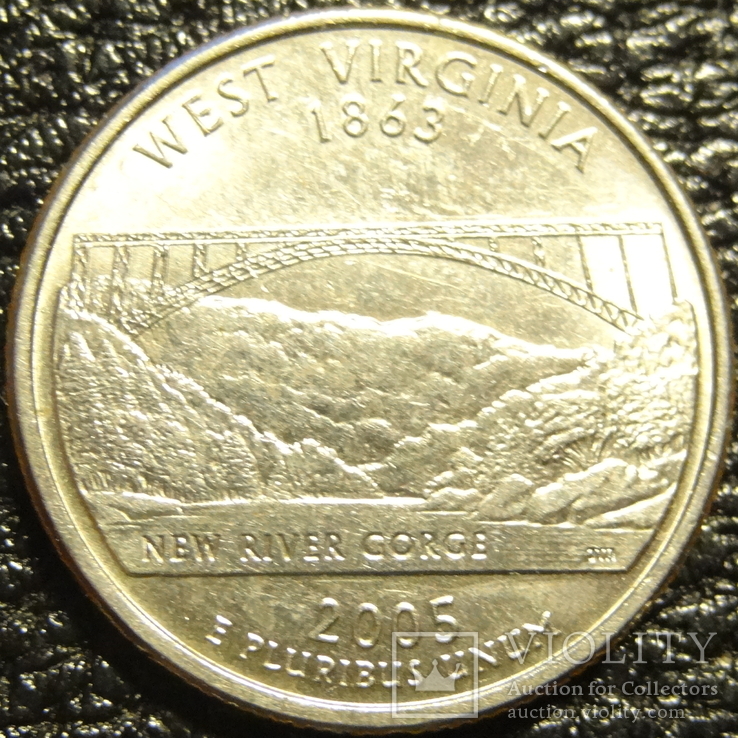 25 центів США 2005 P Західна Вірджинія