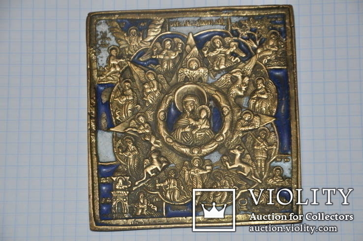 Икона Неопалимая Купина в емалях, numer zdjęcia 2