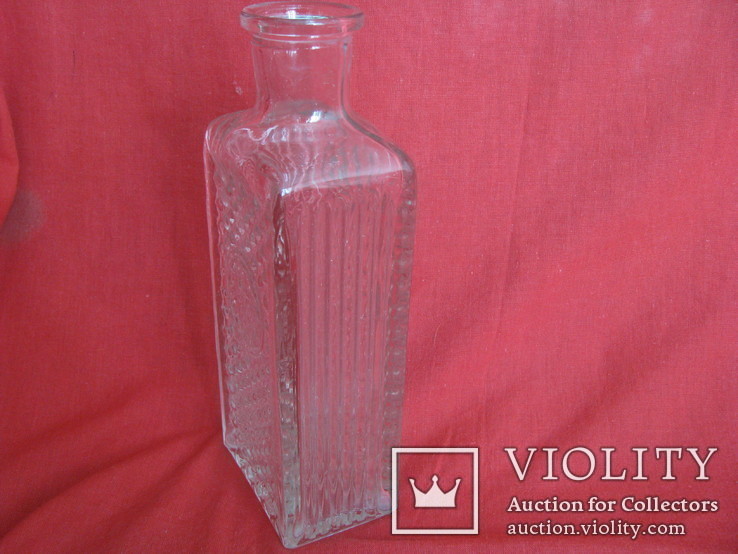 Бутылка - флакон - тяжёлое стекло ,300 мл., фото №5