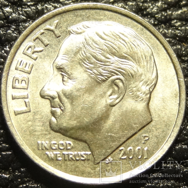 10 центів США 2001 P, фото №2