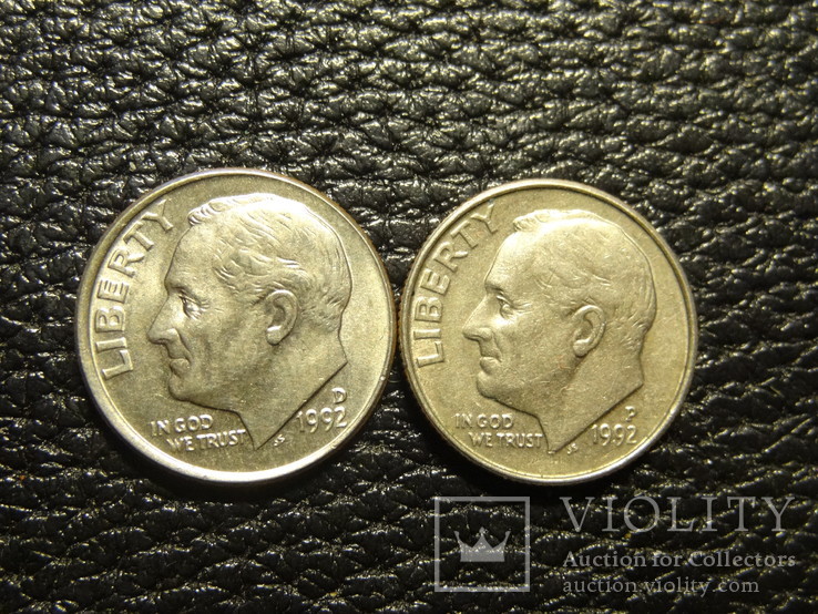 10 центів США 1992 (два різновиди), фото №2