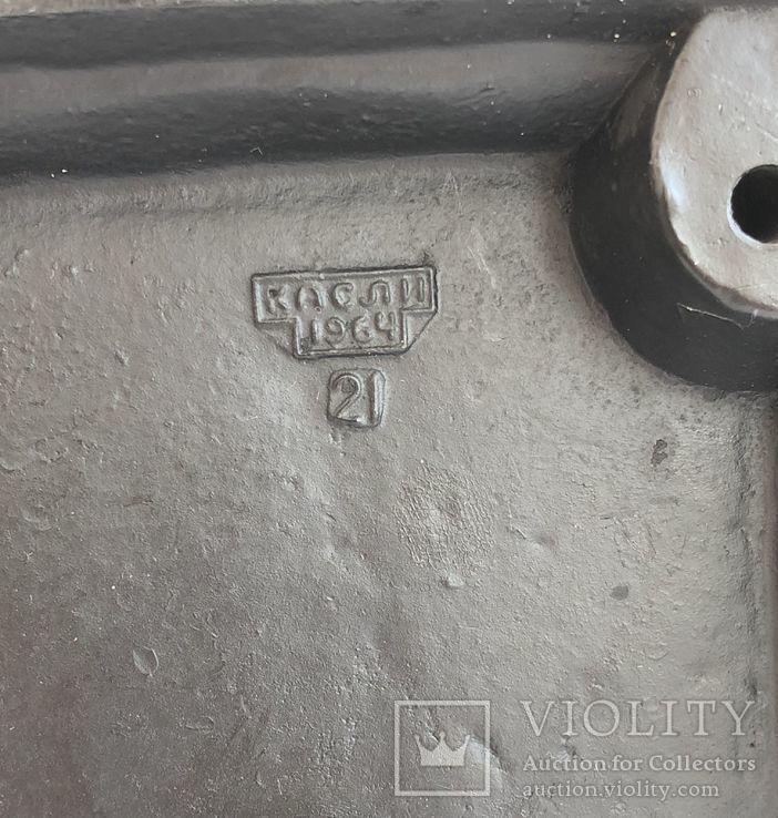 Часы каминные "Подкат" Касли 1964г., фото №6