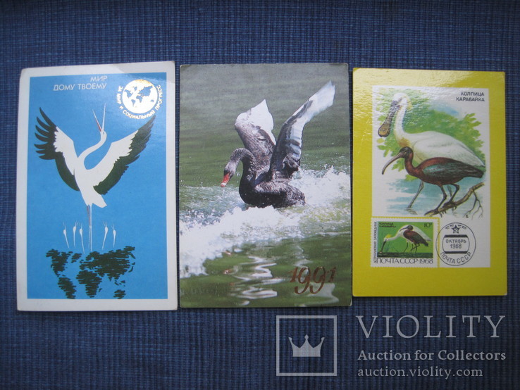 Календарики  птицы, фото №2