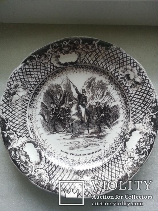 Настенные тарелки " Война Франции в Алжире ", Франция, XIX в. 5 шт. одним лотом, фото №2