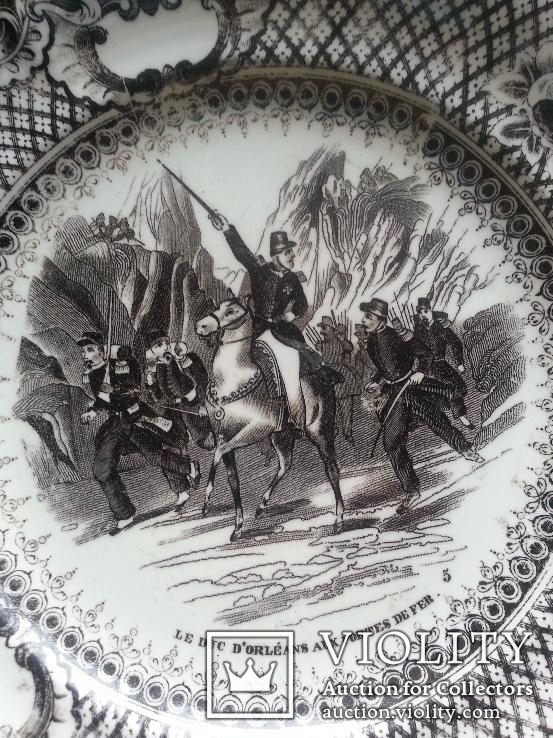 Настенные тарелки " Война Франции в Алжире ", Франция, XIX в. 5 шт. одним лотом, фото №3