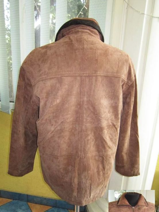 Утеплённая кожаная мужская куртка HEINE. Германия. Лот 259, numer zdjęcia 4