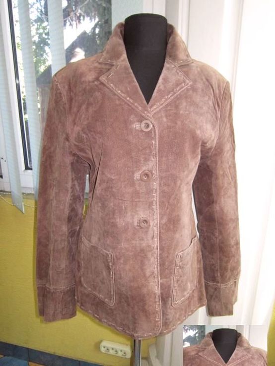 Стильная женская кожаная куртка Casual Woman TEX. Лот 260, фото №7