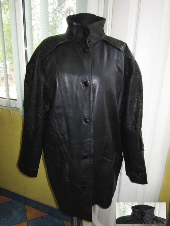 Большая стильная женская кожаная куртка NORMA. Германия. Лот 248, фото №3